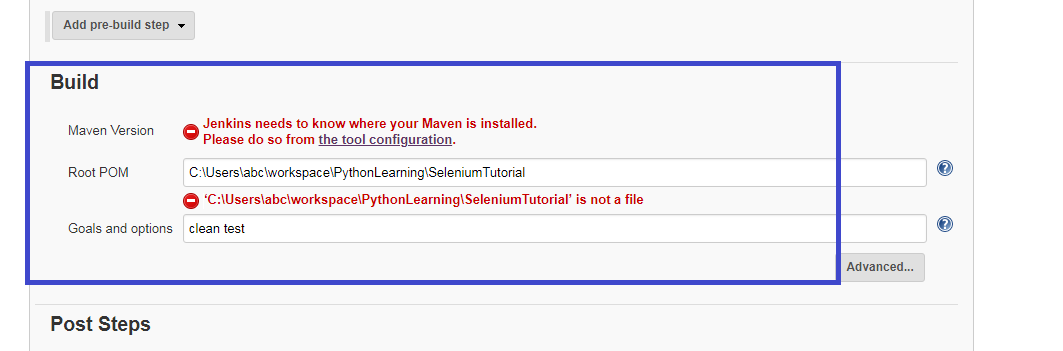 build maven error