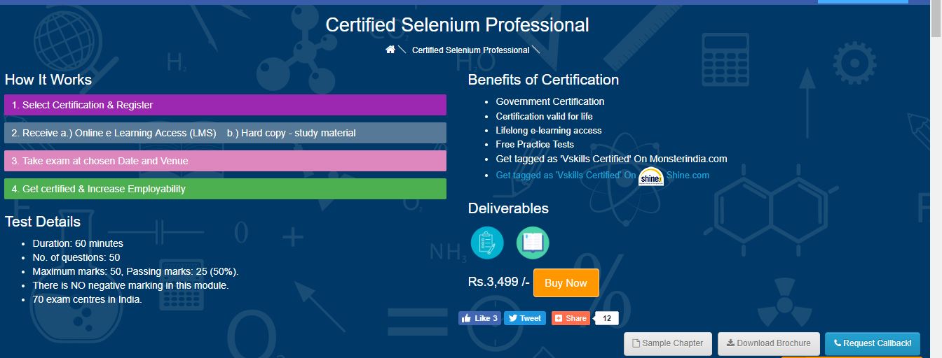 Vskills Selenium Professional Certifications