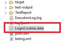 Cookie File Created for cookies testing