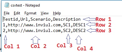 CSV File Sample