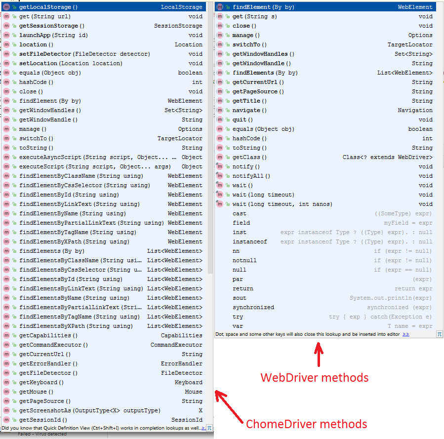 WebDriver and ChromeDriver