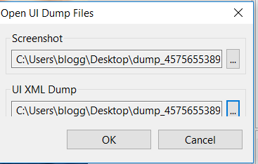 Open UI Dump to find Elements