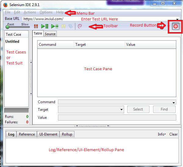 Explaining Selenium IDE