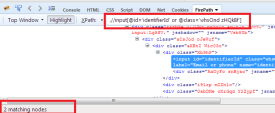 or operator xpath in selenium webdriver