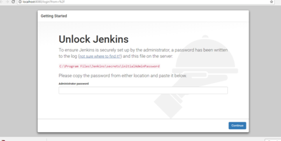 Unlock jenkins empty