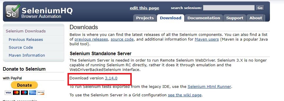 Download Selenium server for Selenium Grid