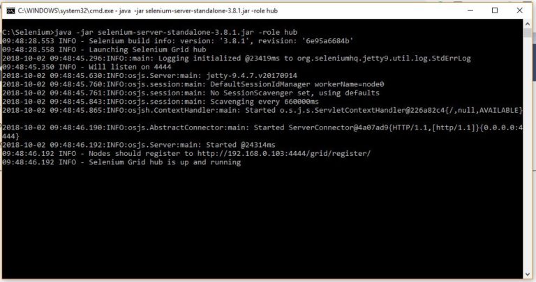 Selenium Grid- Step By Step Guide To Configure With Command Line | Inviul