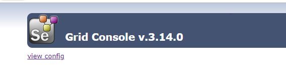 localhost selenium grid console through JSON file