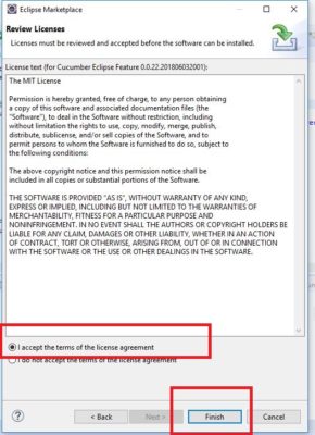 Review License Cucumber tool