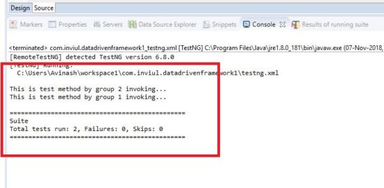 test dependences by groups