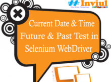 current date time future date in Selenium