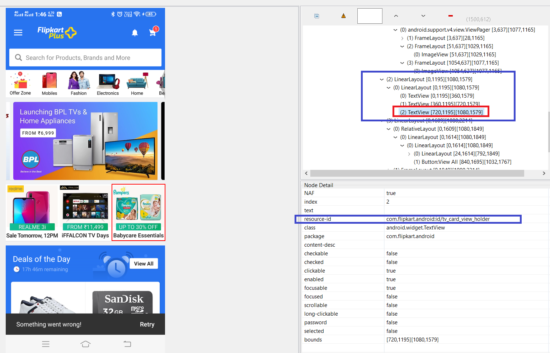 findElementByXPath Mobile Element