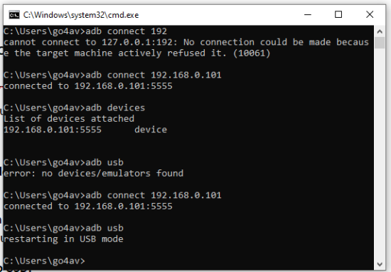 adb usb appium tests