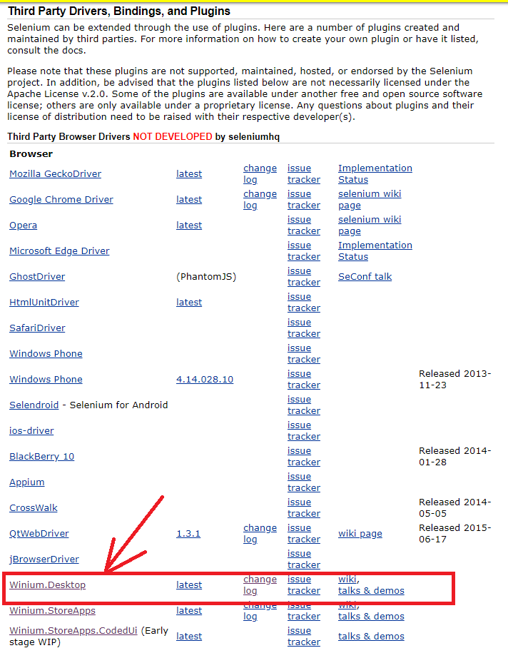 Download link of Winium Tool