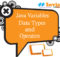 Java variables data types and operators